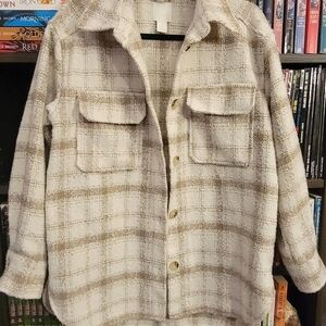 Plaid Button-Up Shacket